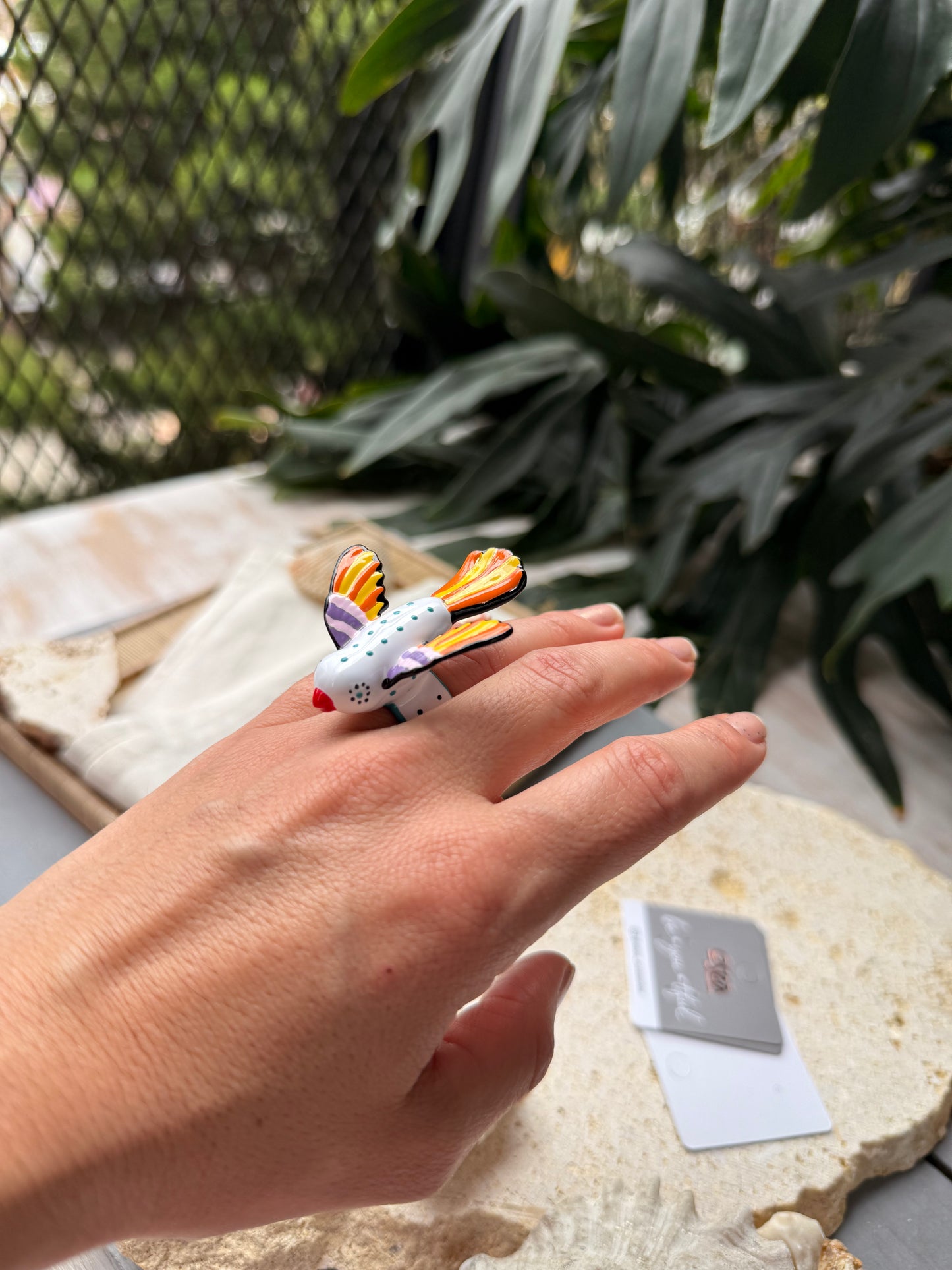 Maxi anillo ave colores