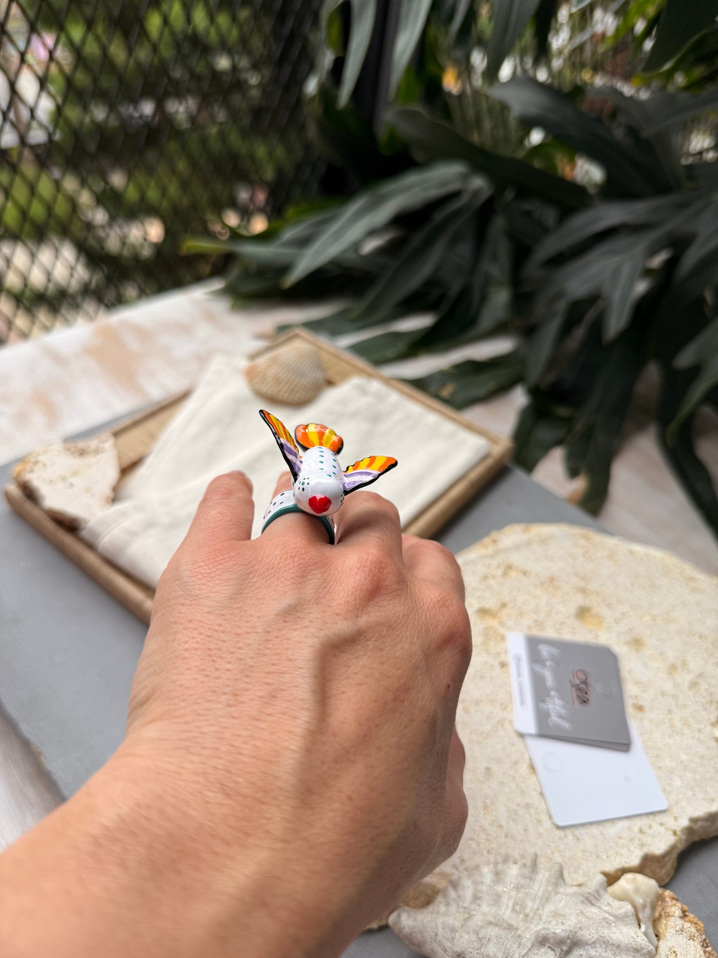 Maxi anillo ave colores