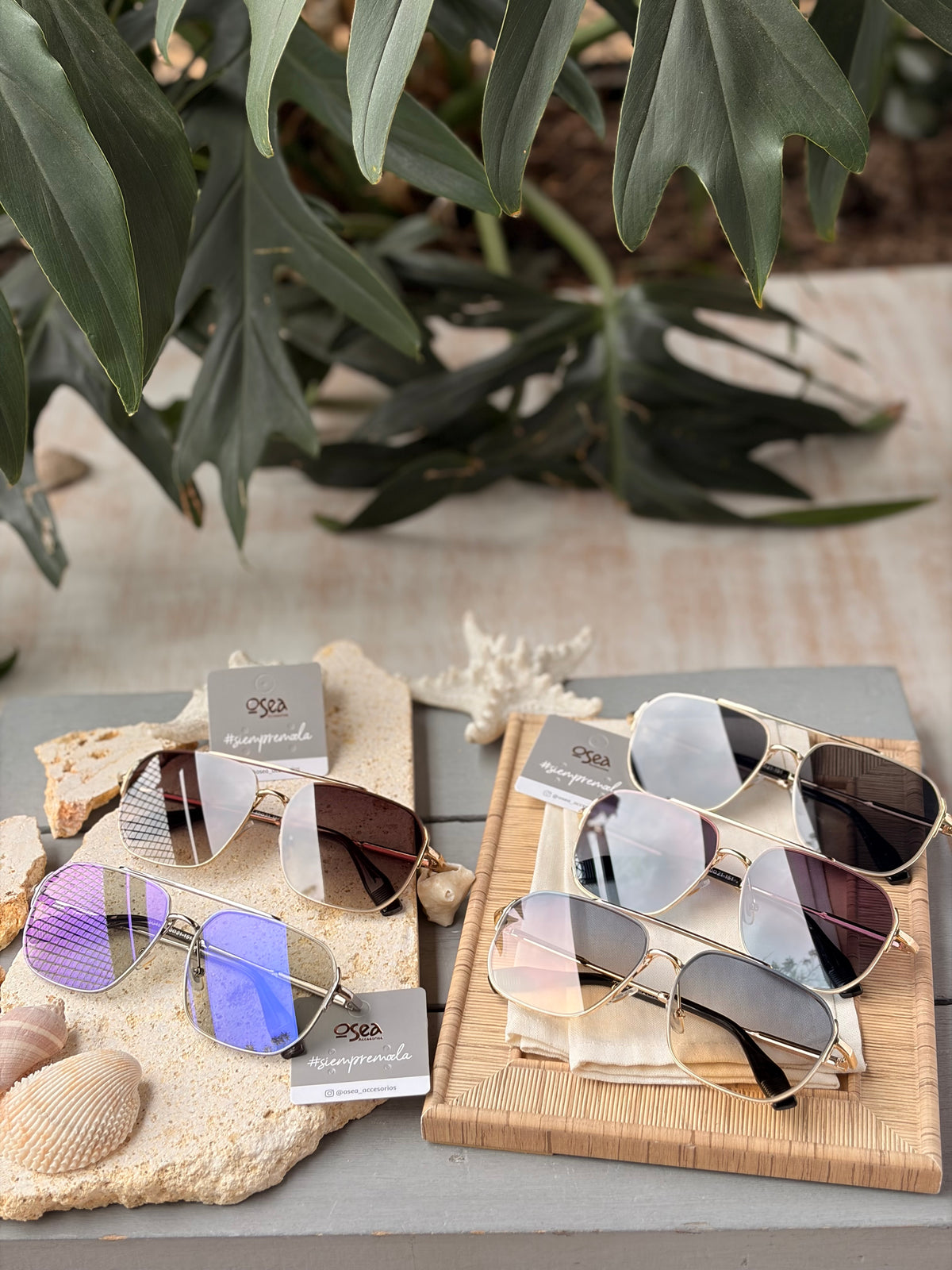 Gafas de sol con montura metálica