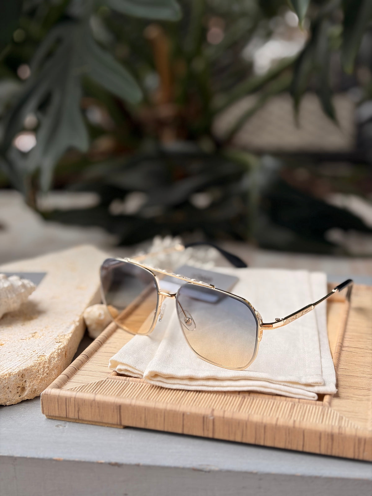 Gafas de sol con montura metálica