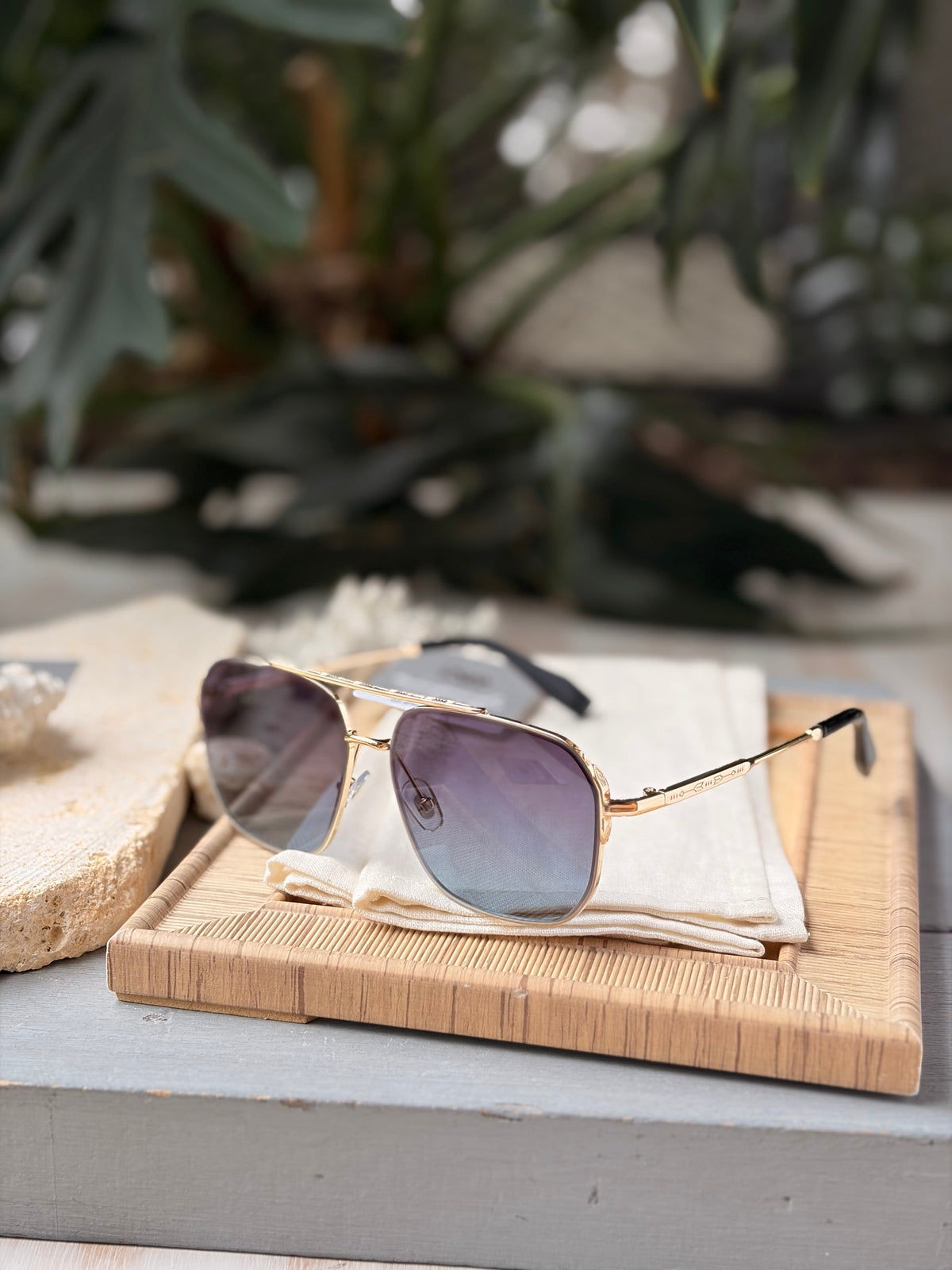 Gafas de sol con montura metálica