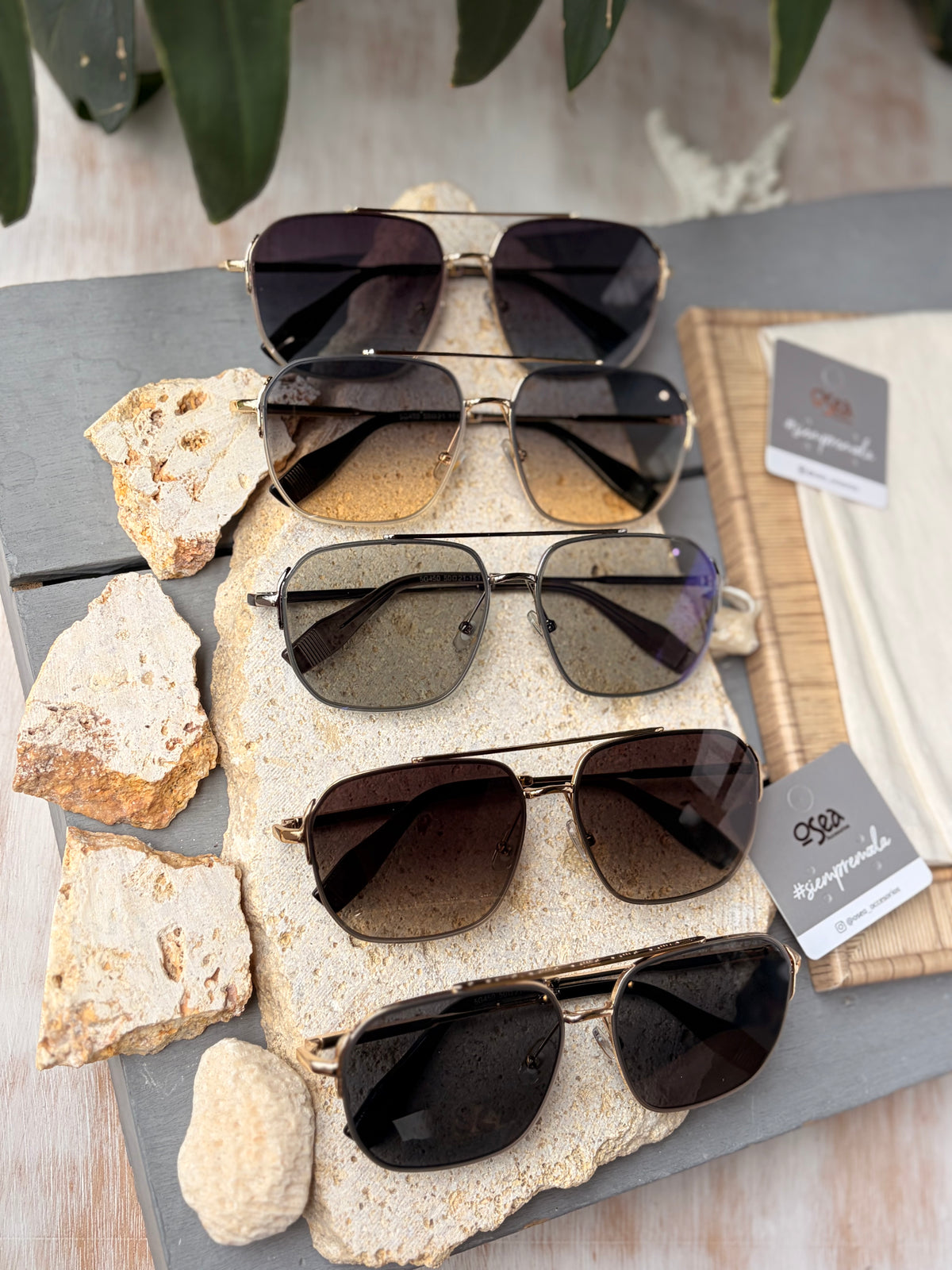 Gafas de sol con montura metálica