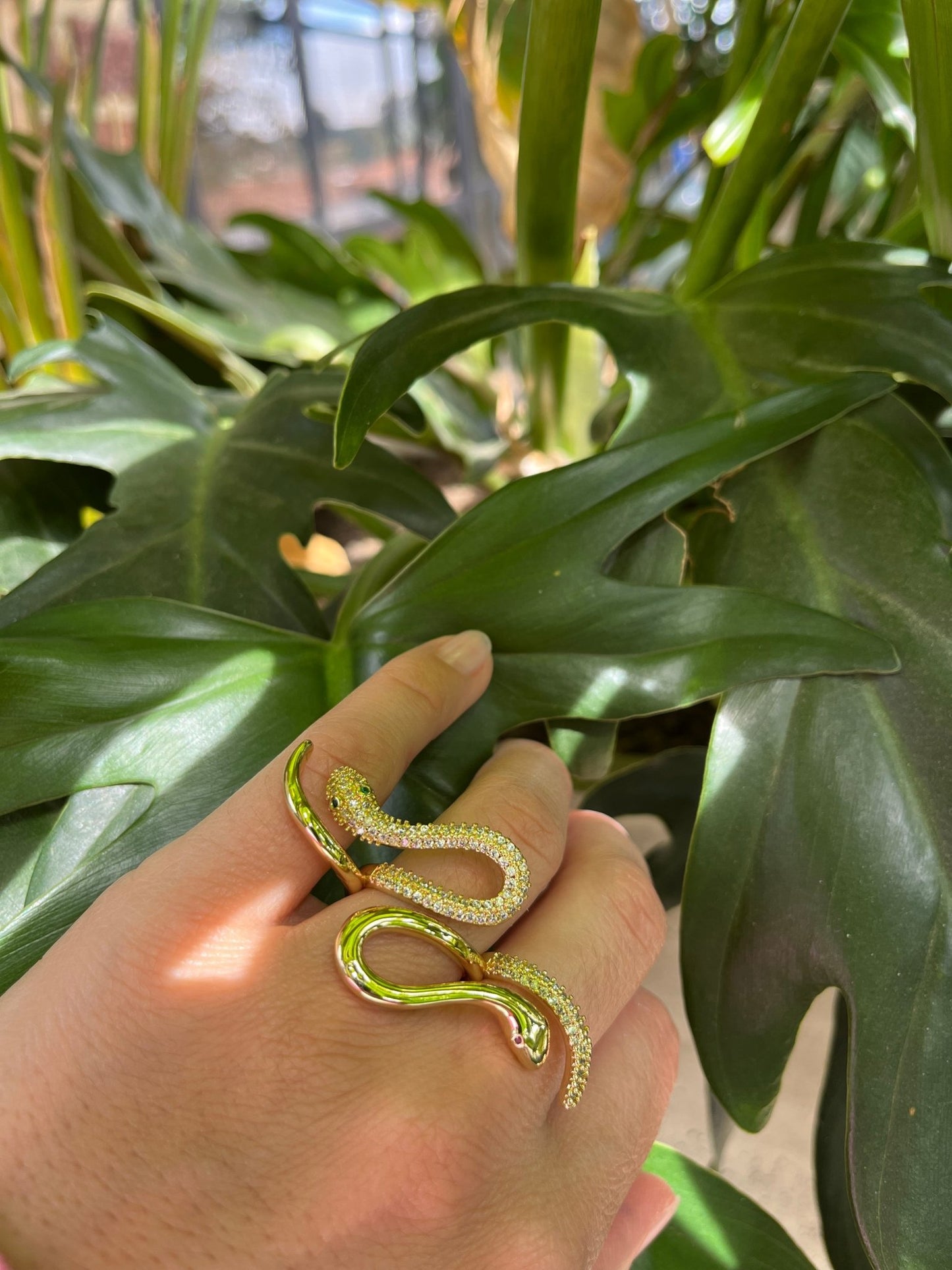 Anillo serpiente doble - Osea accesorios